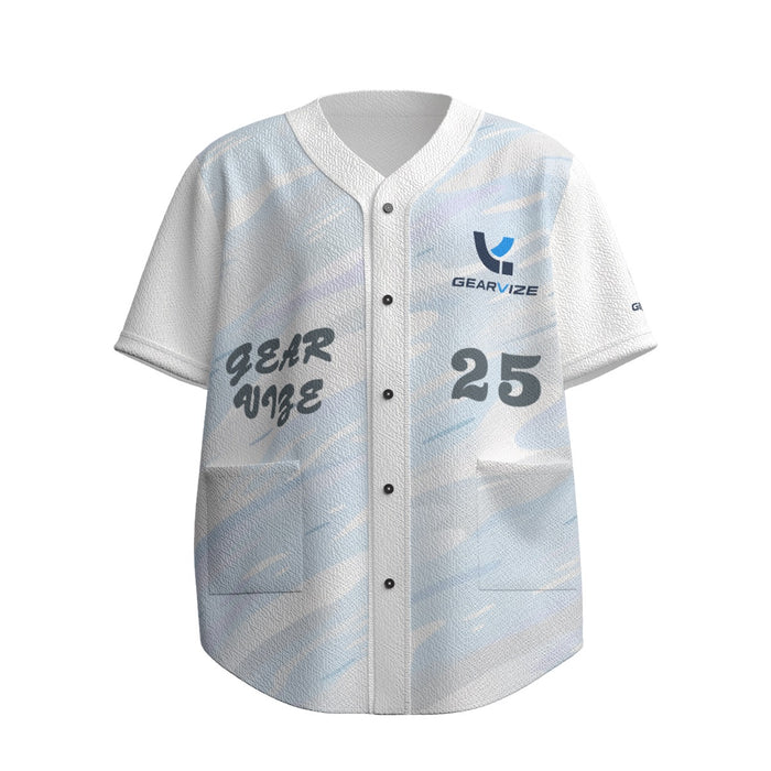 Baseball Textured Jersey – Silver Wave