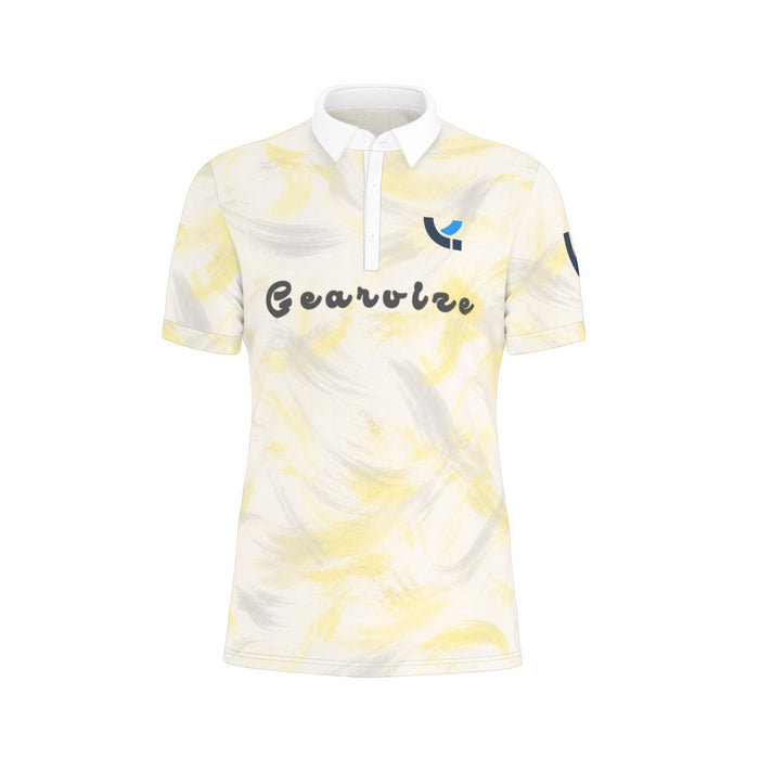 Badminton Performance Polo – Lemon Marble