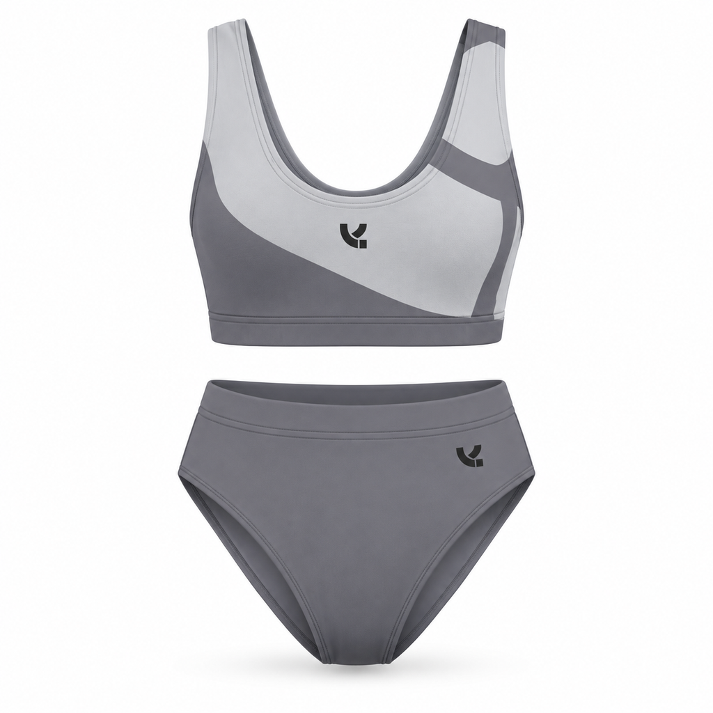 Swim Bikini – Gray Colorblock