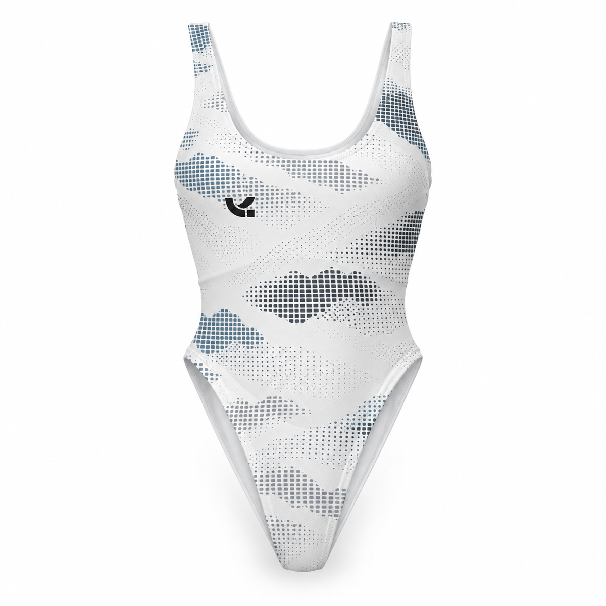 Swim High-Cut One-Piece – Cloud Camo