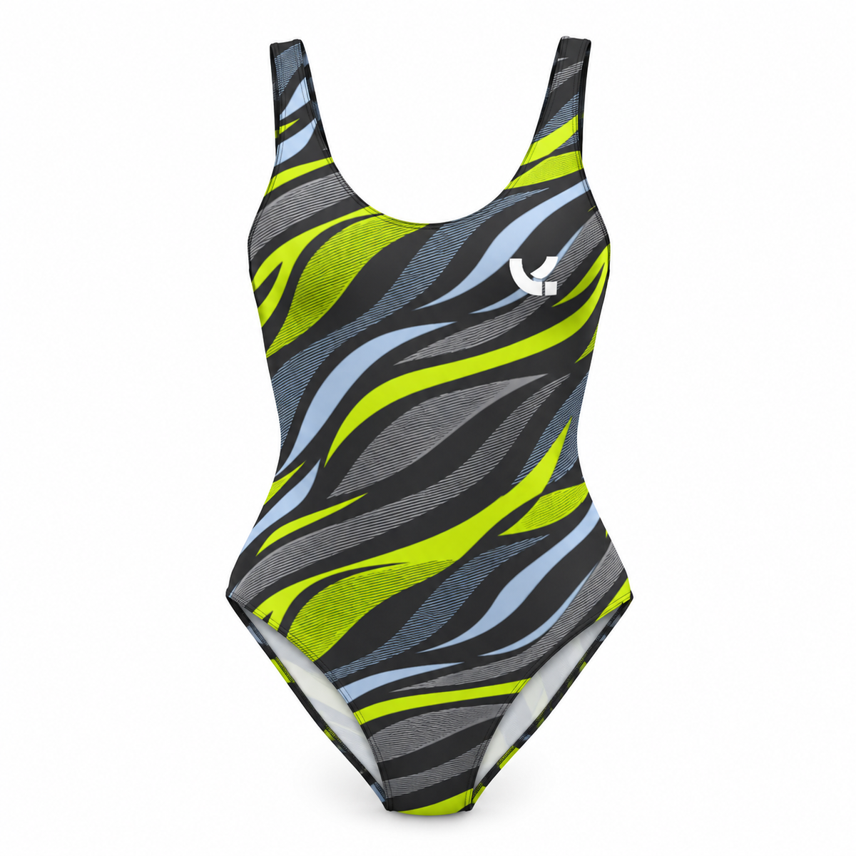 Swim One-Piece – Lime Wave