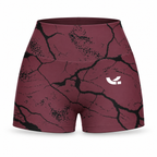 Yoga Ultra-Shorts – Burgundy Topographic