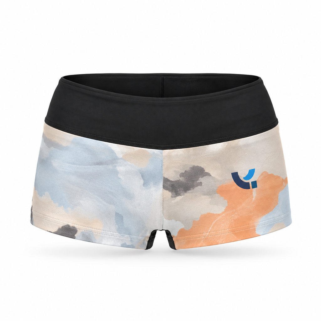 Yoga Shorts – Cloud Wash