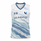 Basketball V-Neck Tank – Frost Fade