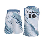 Basketball  V Neck Suit-Glacier Streak