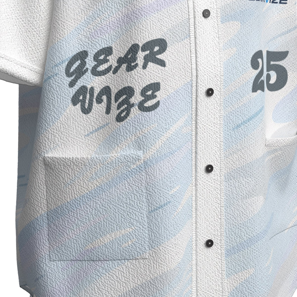Baseball Textured Jersey – Silver Wave