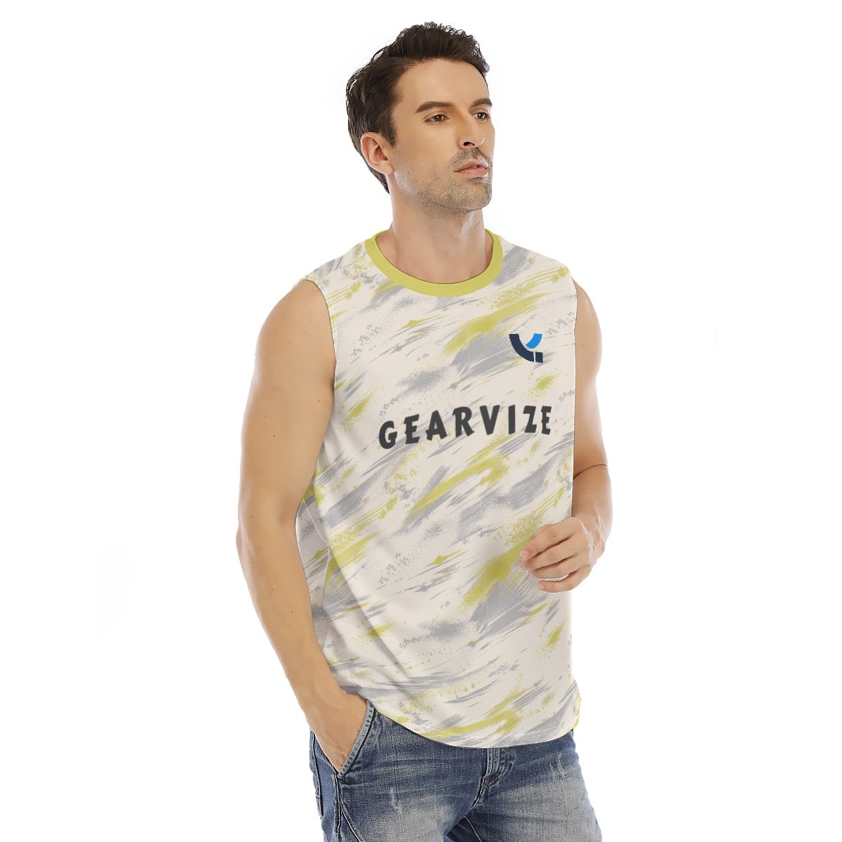 Badminton Tank – Lemon Brushstroke