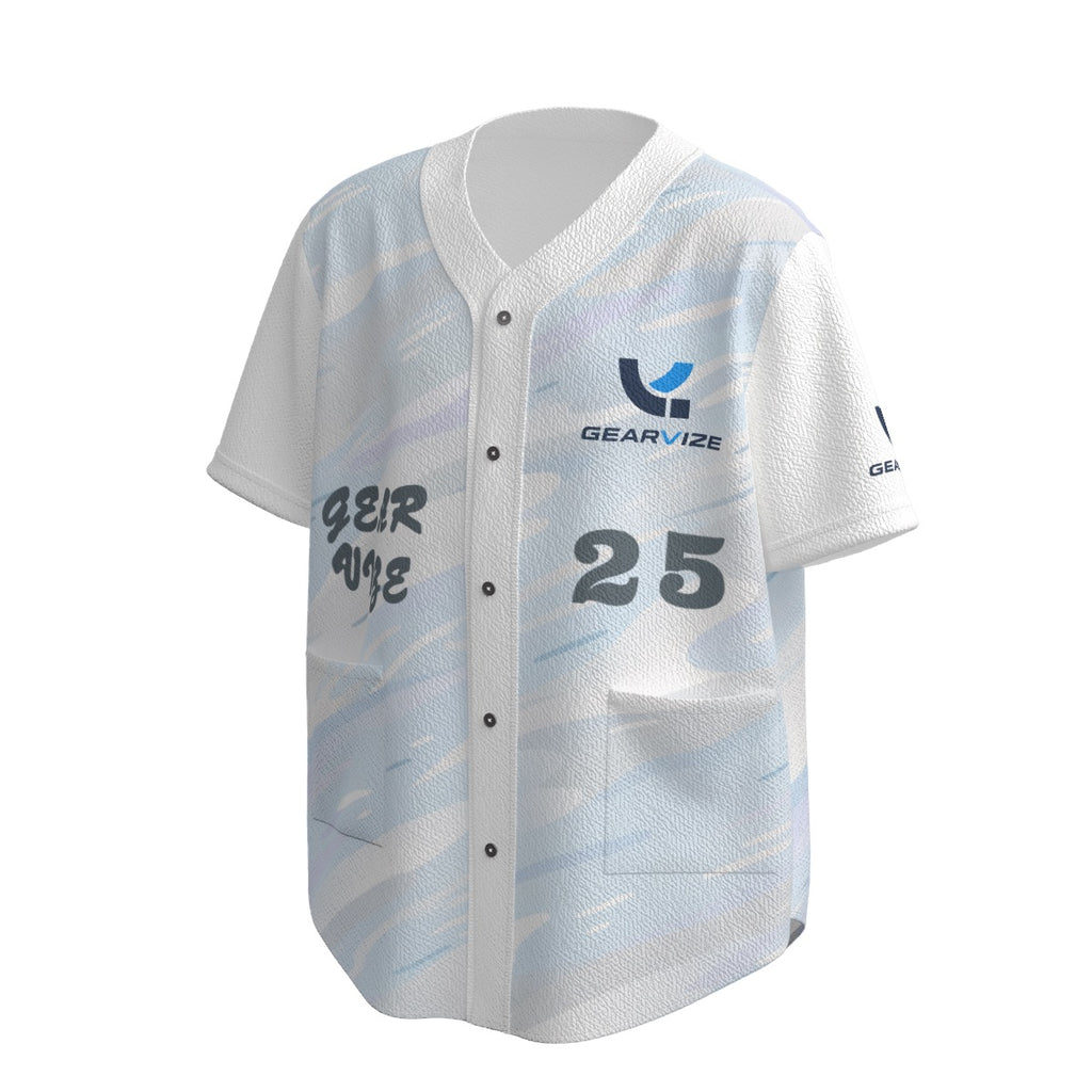 Baseball Textured Jersey – Silver Wave