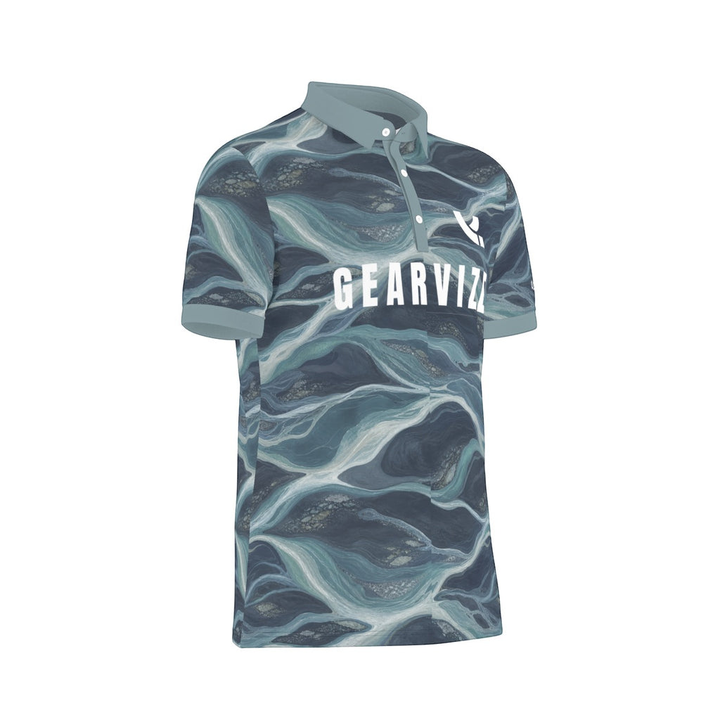 Badminton Performance Polo – Mineral Flow