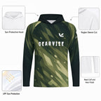 Tennis Hooded Top – Olive Terrain