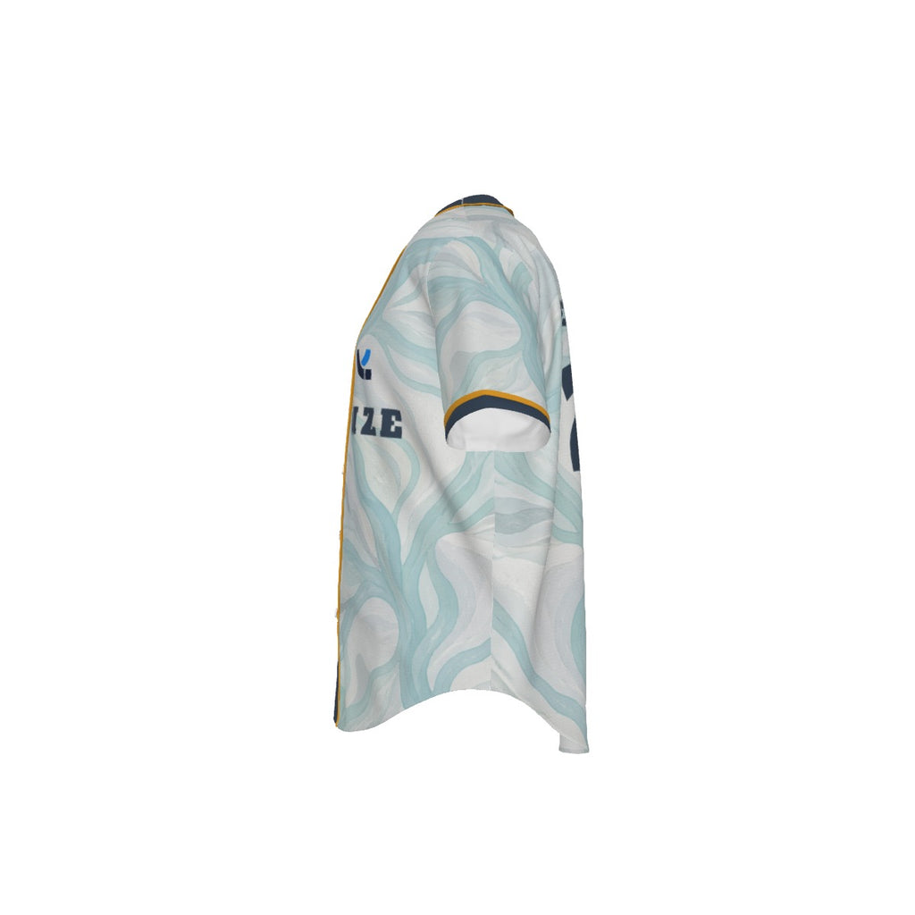 Baseball Pinstripe Jersey – Ice Mist