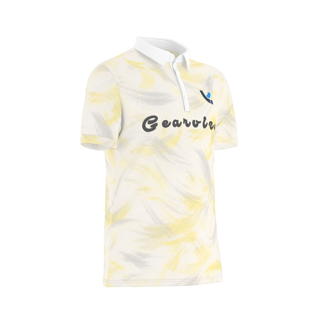 Badminton Performance Polo – Lemon Marble