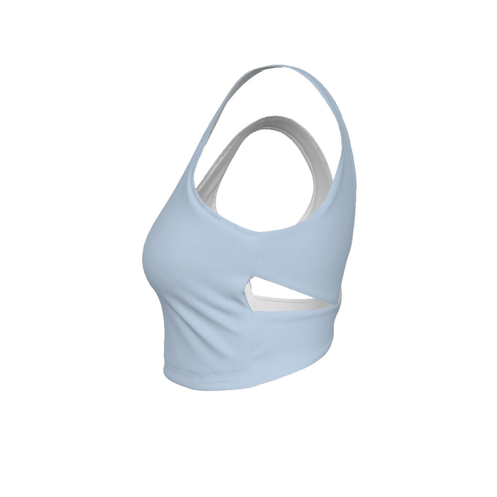 Yoga Cross-Back Sports Bra – Sky Blue