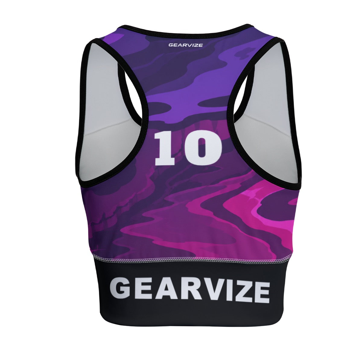 Running Sports Bra – Violet Camo