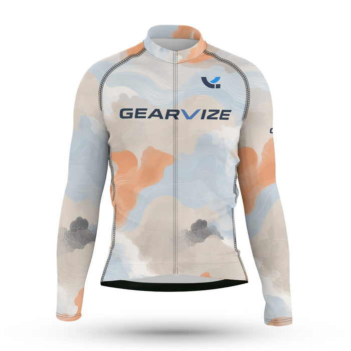 Cycling Long-Sleeve Jersey – Pastel Camo