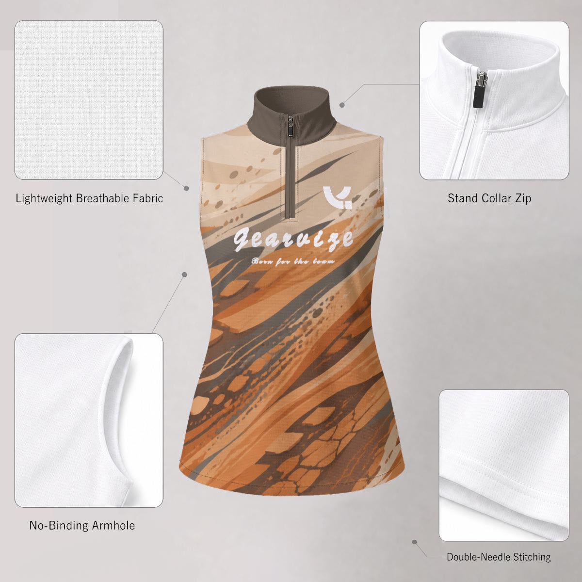 Tennis Sleeveless Polo – Earthline Camo