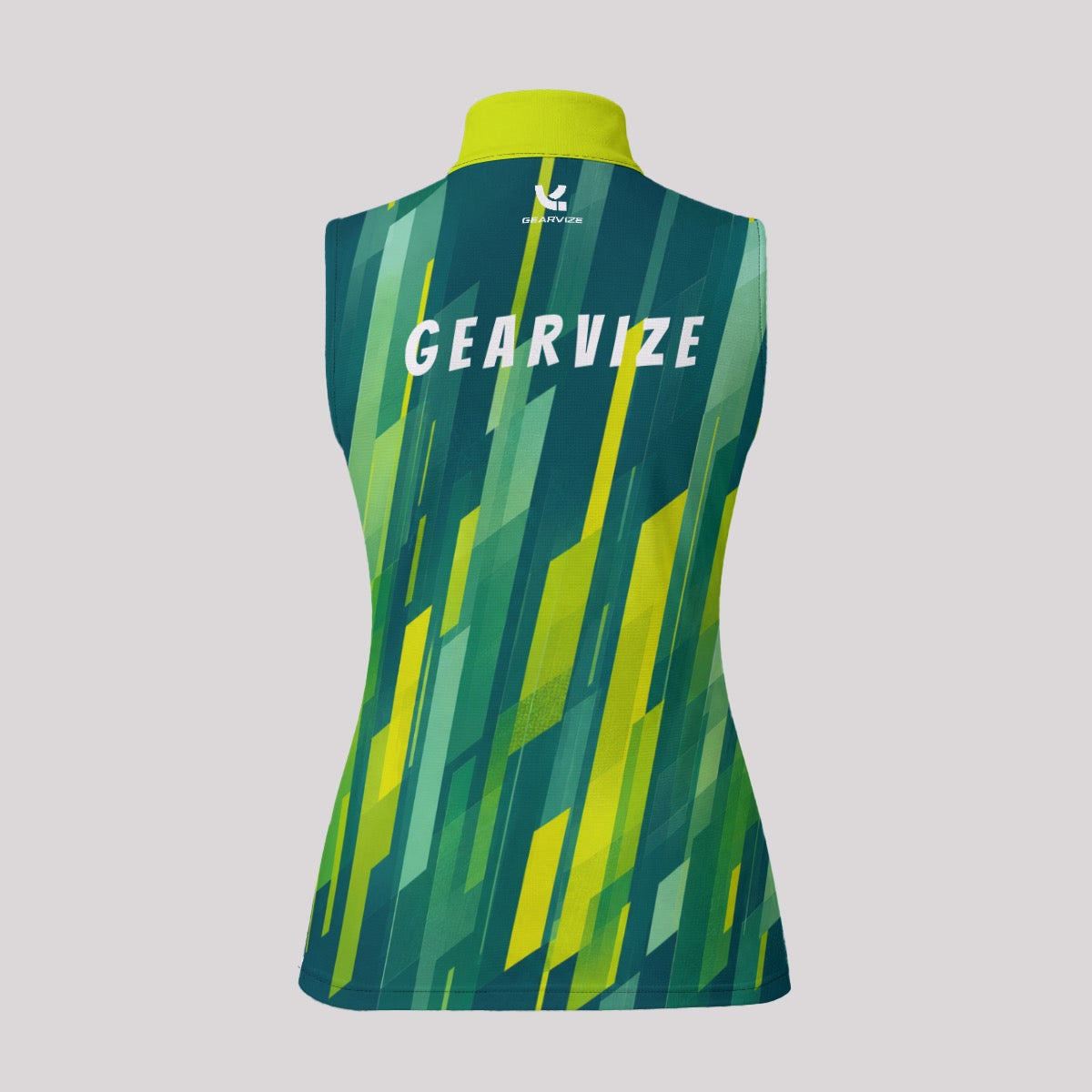 Tennis Sleeveless Polo – Lime Streak