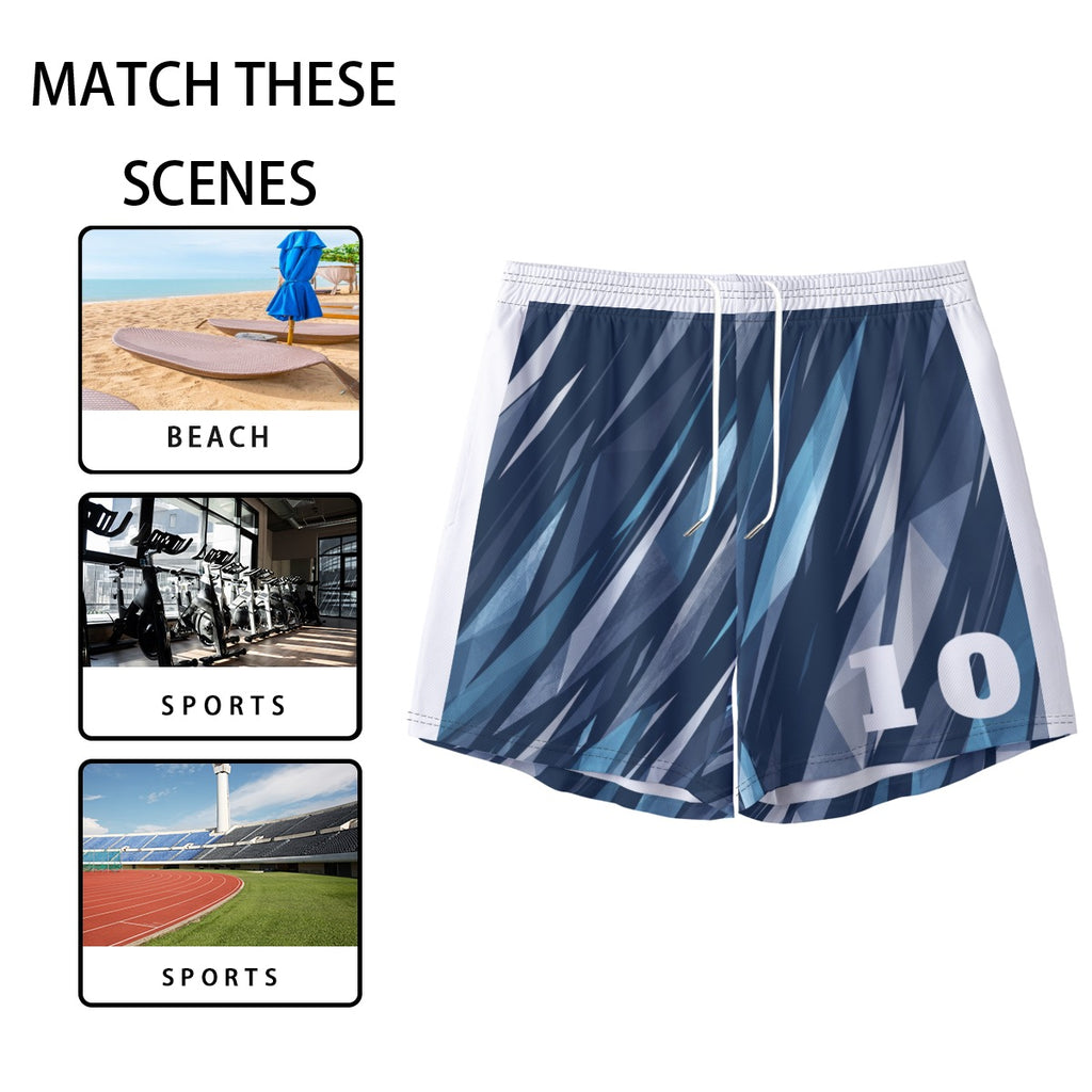Soccer Performance Shorts – Blue Shards