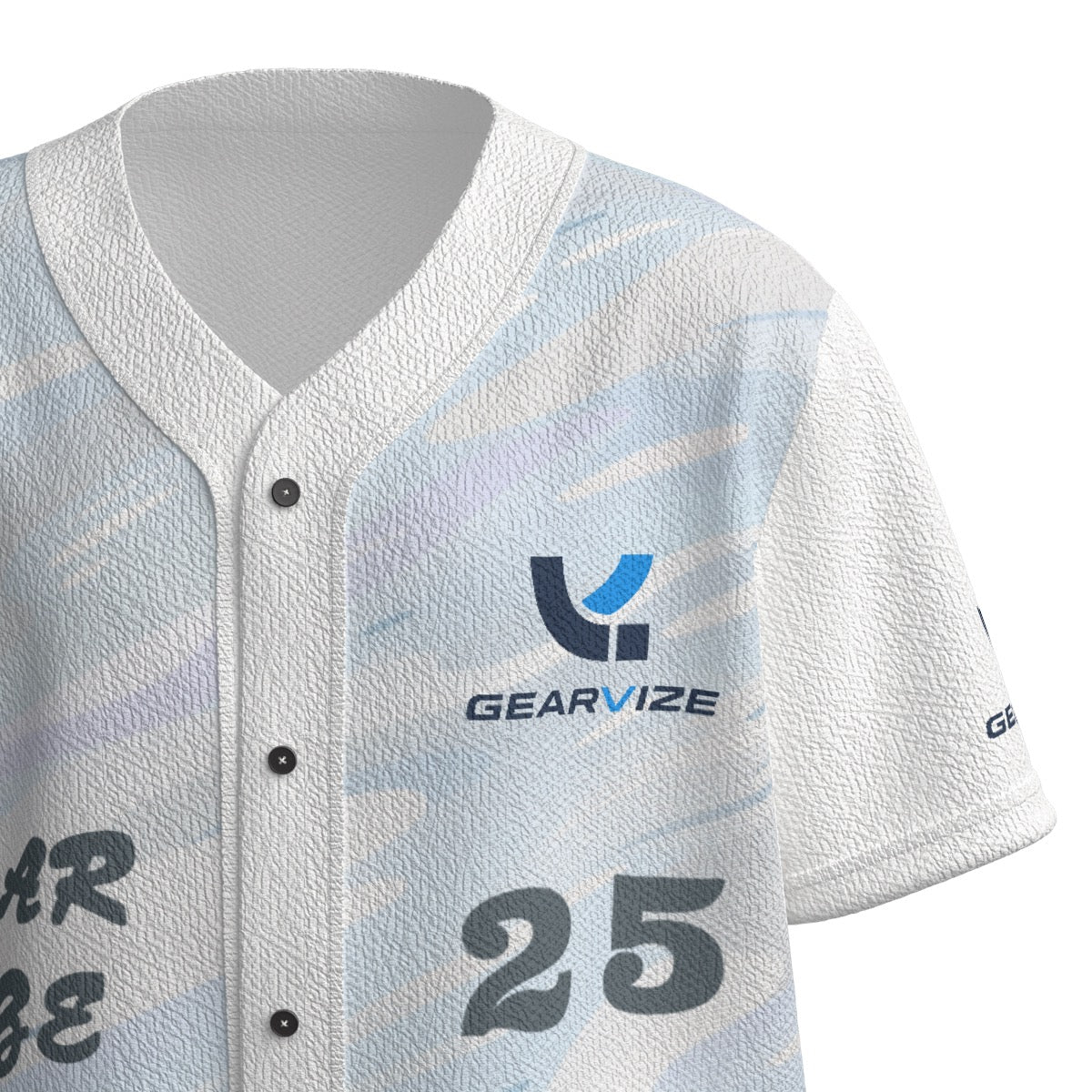 Baseball Textured Jersey – Silver Wave