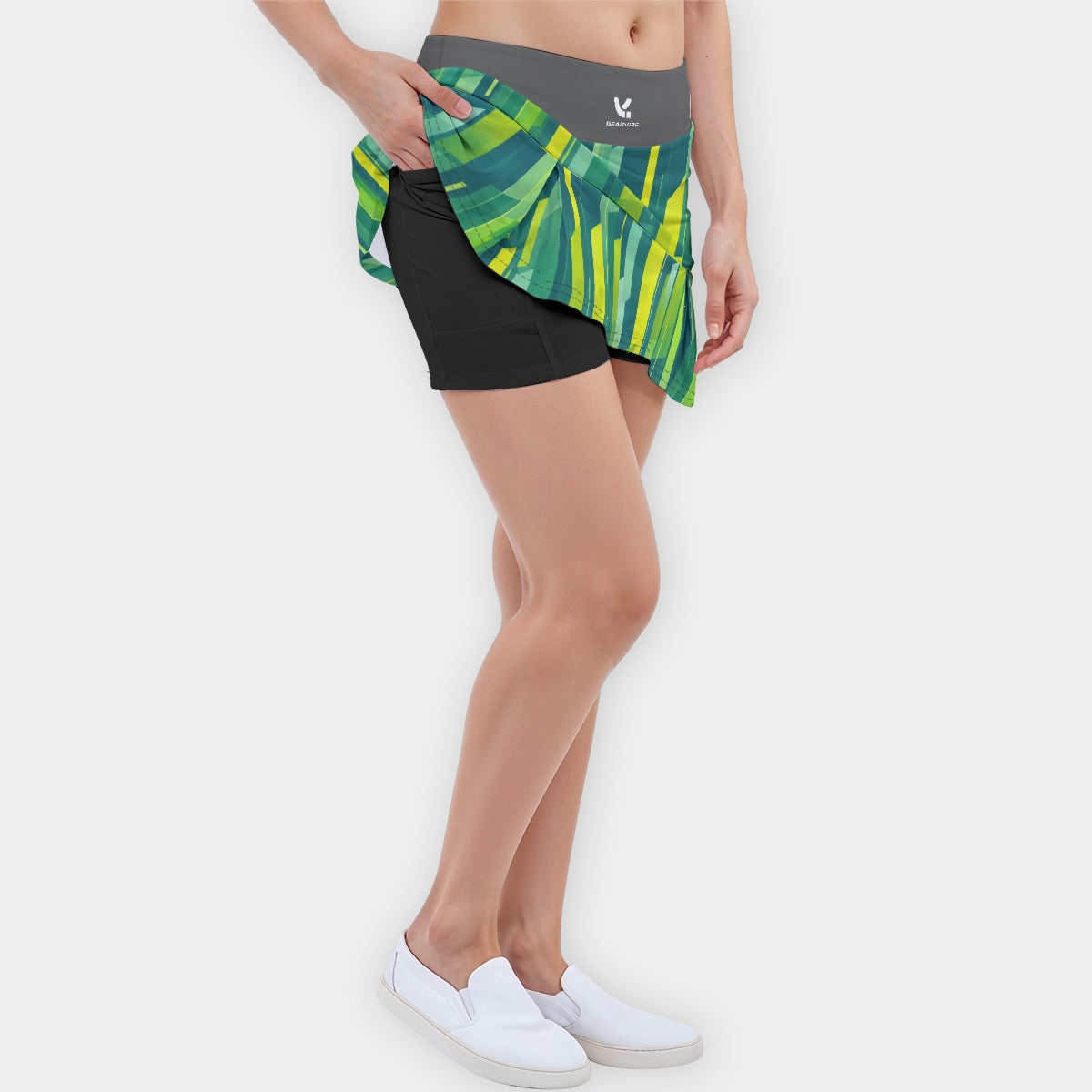 Tennis Skort – Lime Streak