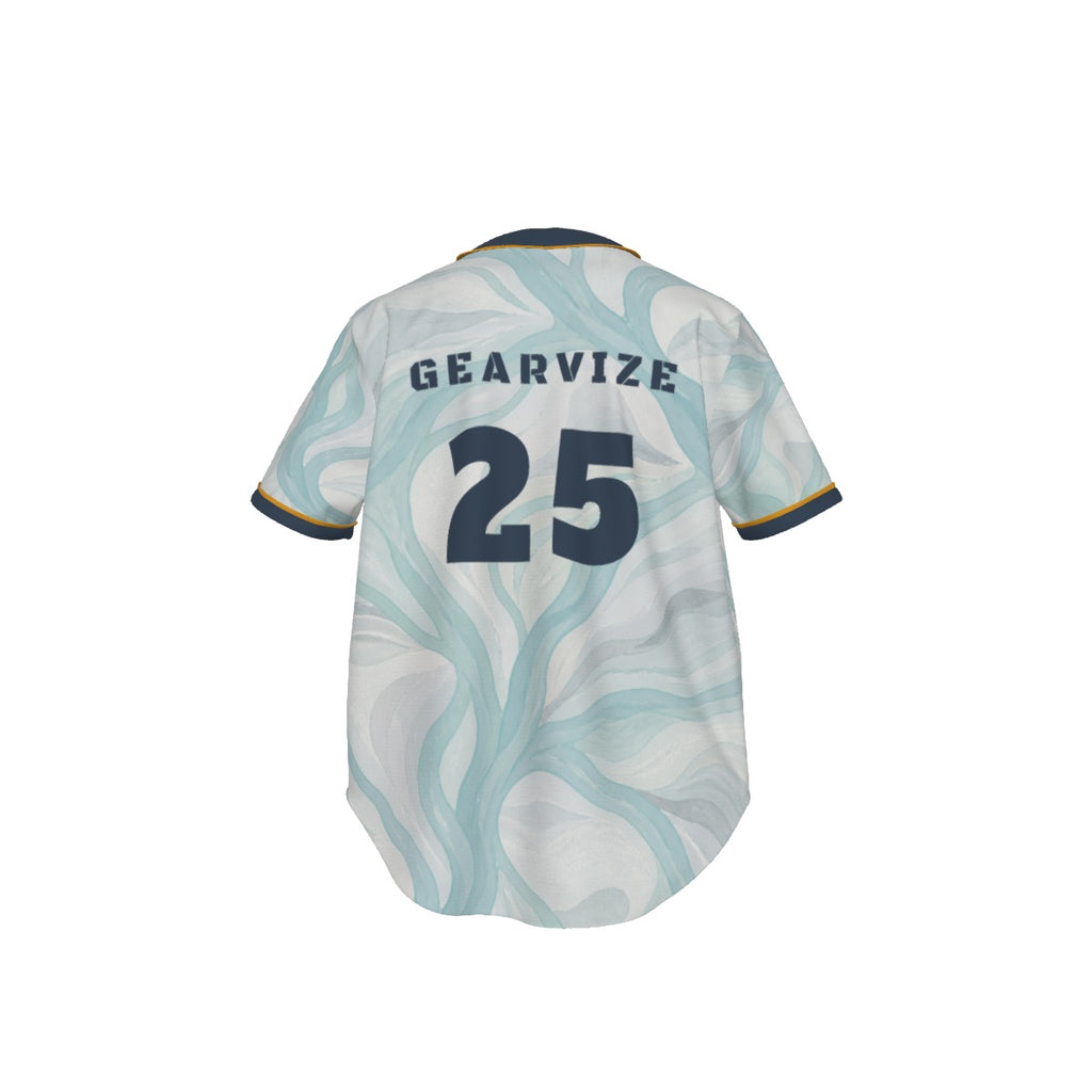 Baseball Pinstripe Jersey – Ice Mist