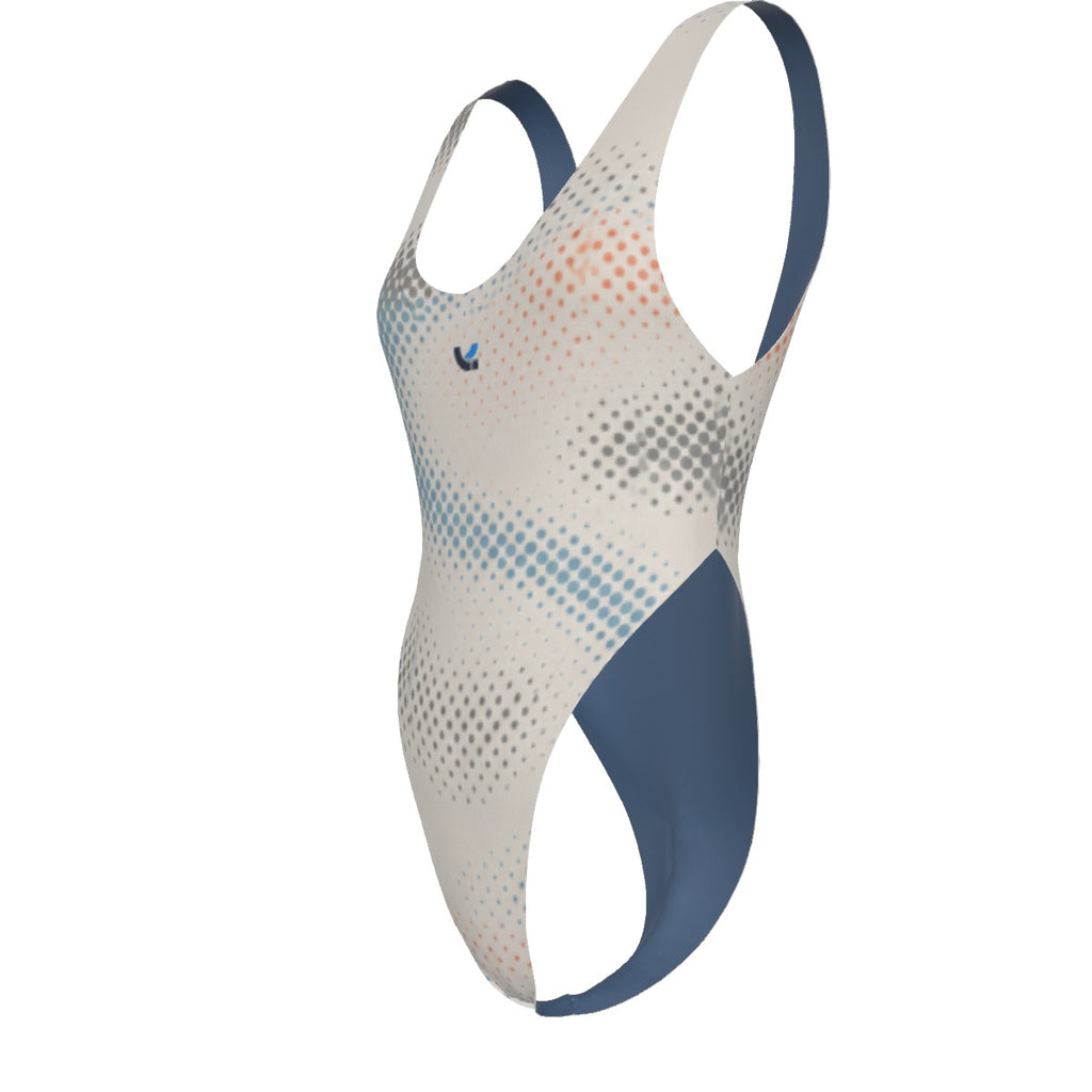 Swim One-Piece – Silver Gradient