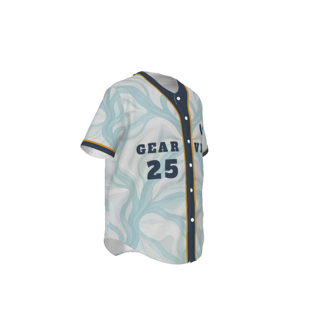 Baseball Pinstripe Jersey – Ice Mist