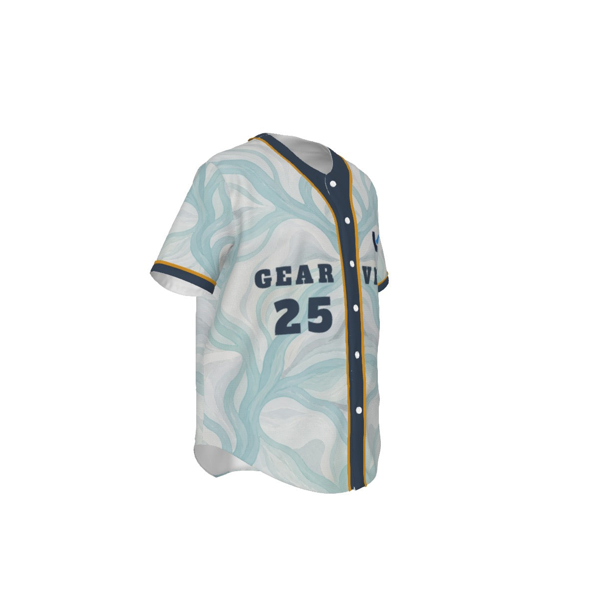 Baseball Pinstripe Jersey – Ice Mist