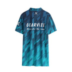 Badminton Performance Polo – Teal Grid