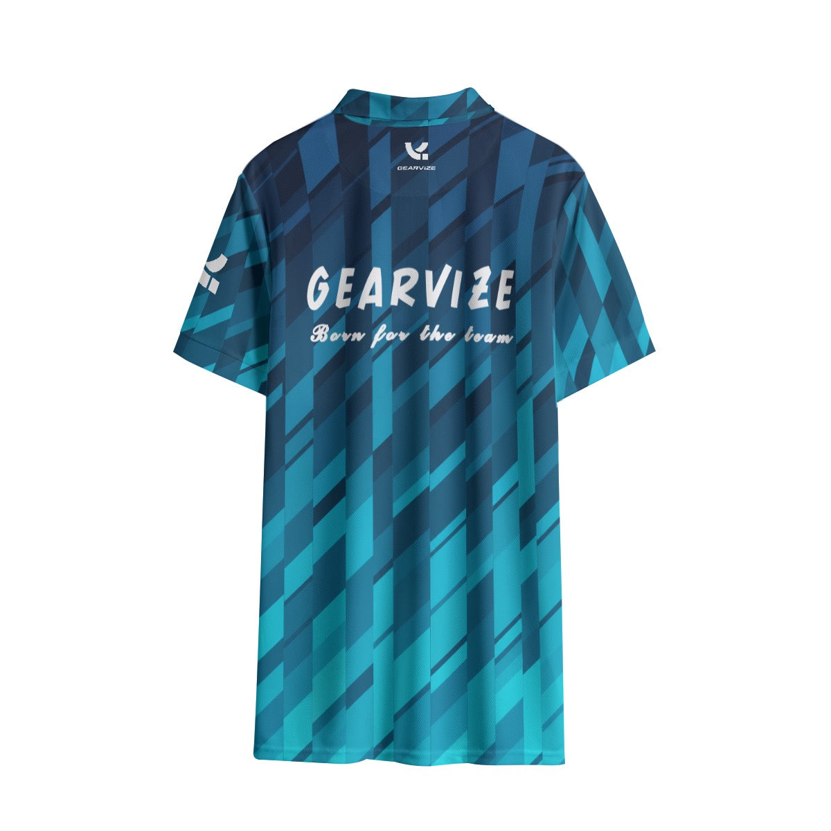 Badminton Performance Polo – Teal Grid