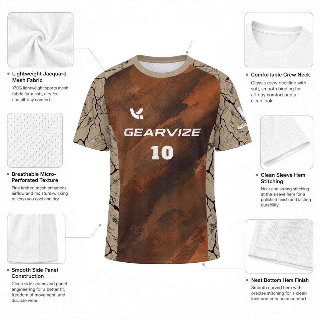 Soccer Jacquard Mesh Jersey – Canyon Crackle