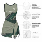 Girls Tennis Romper – Forest Terrain