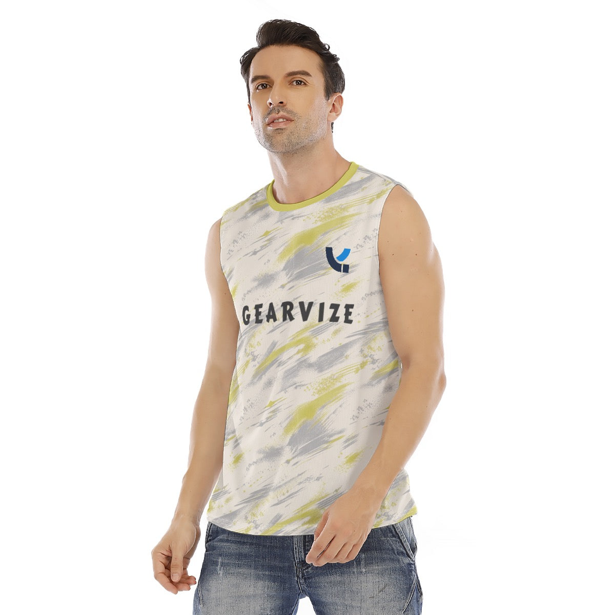Badminton Tank – Lemon Brushstroke