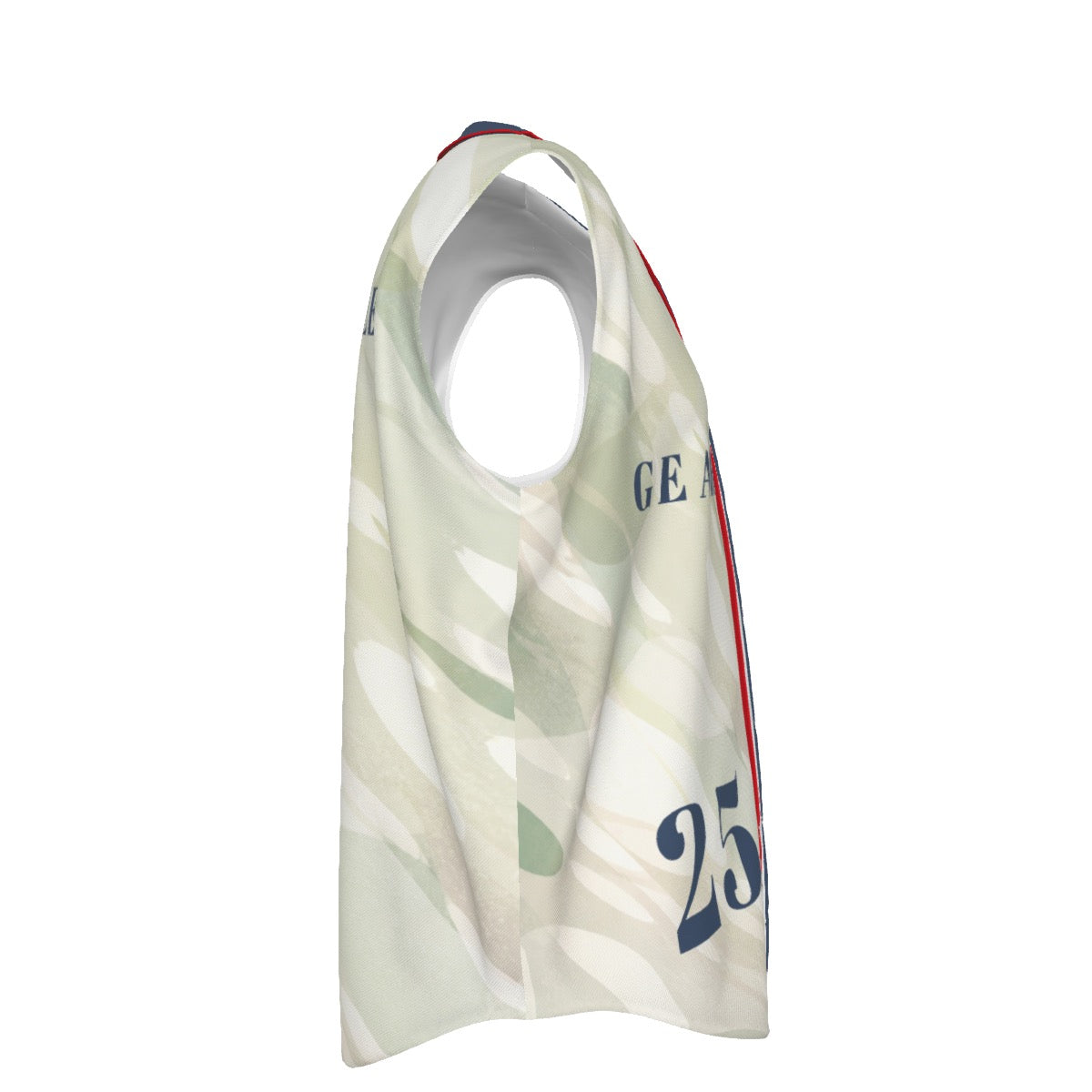 Baseball Sleeveless Jersey – Cream Pinstripe