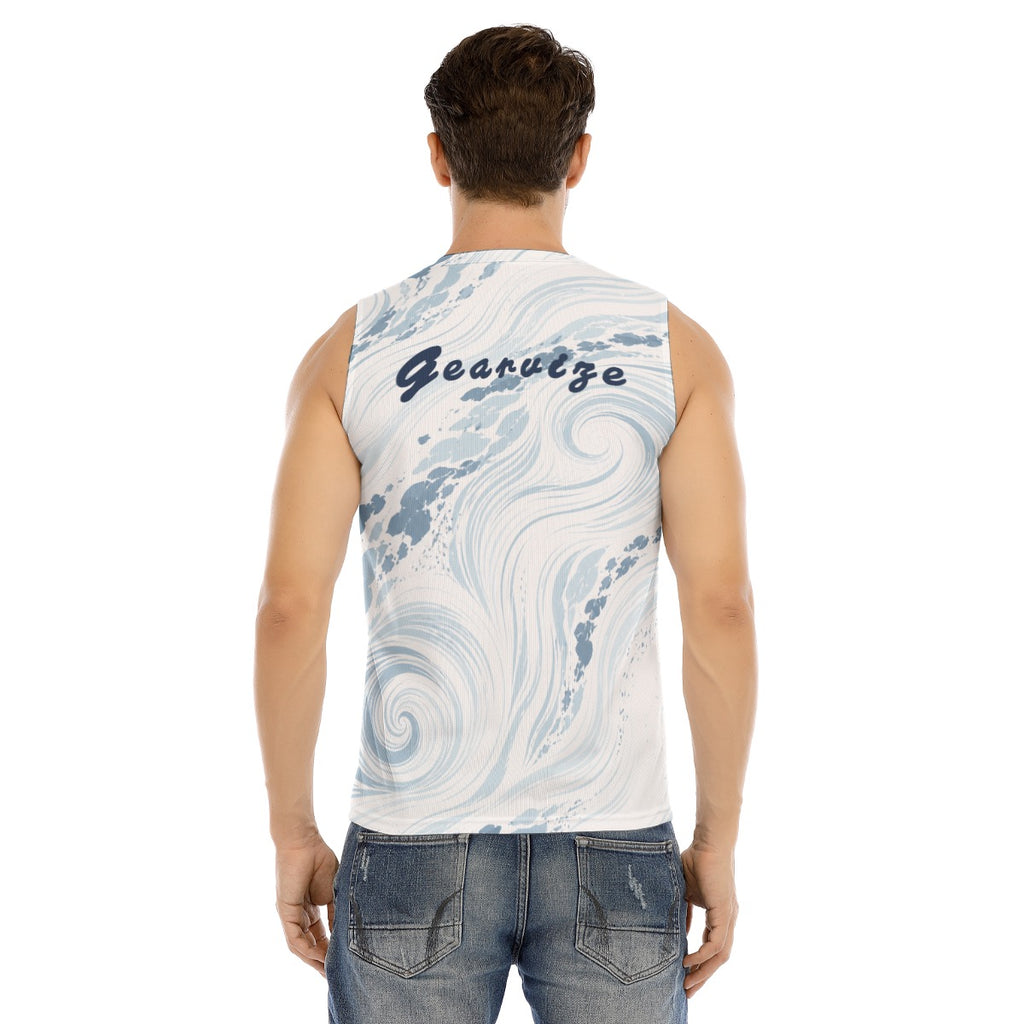 Active V-Neck Tank-Mist Comtour