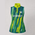 Tennis Sleeveless Polo – Lime Streak