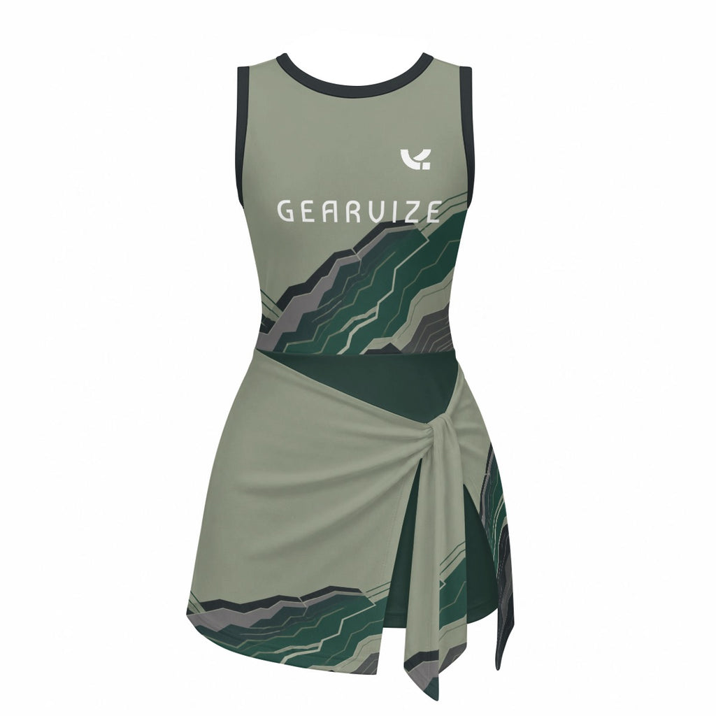 Girls Tennis Romper – Forest Terrain