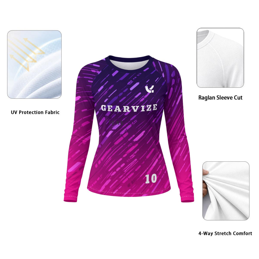 Badminton Raglan Top – Violet Motion