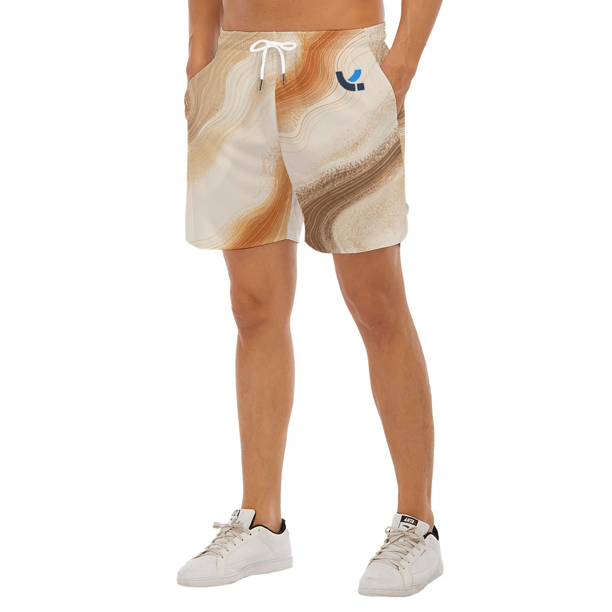 Running Split Shorts – Sand Contour