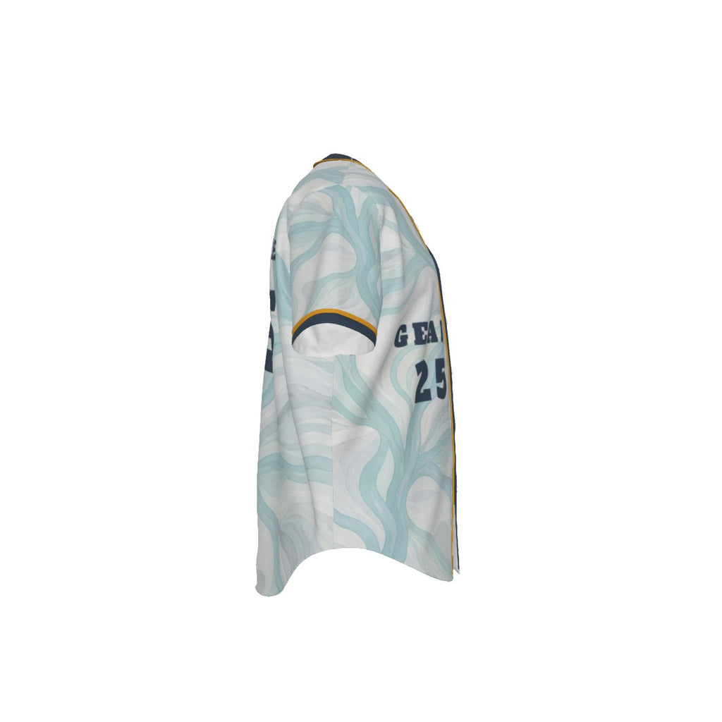 Baseball Pinstripe Jersey – Ice Mist