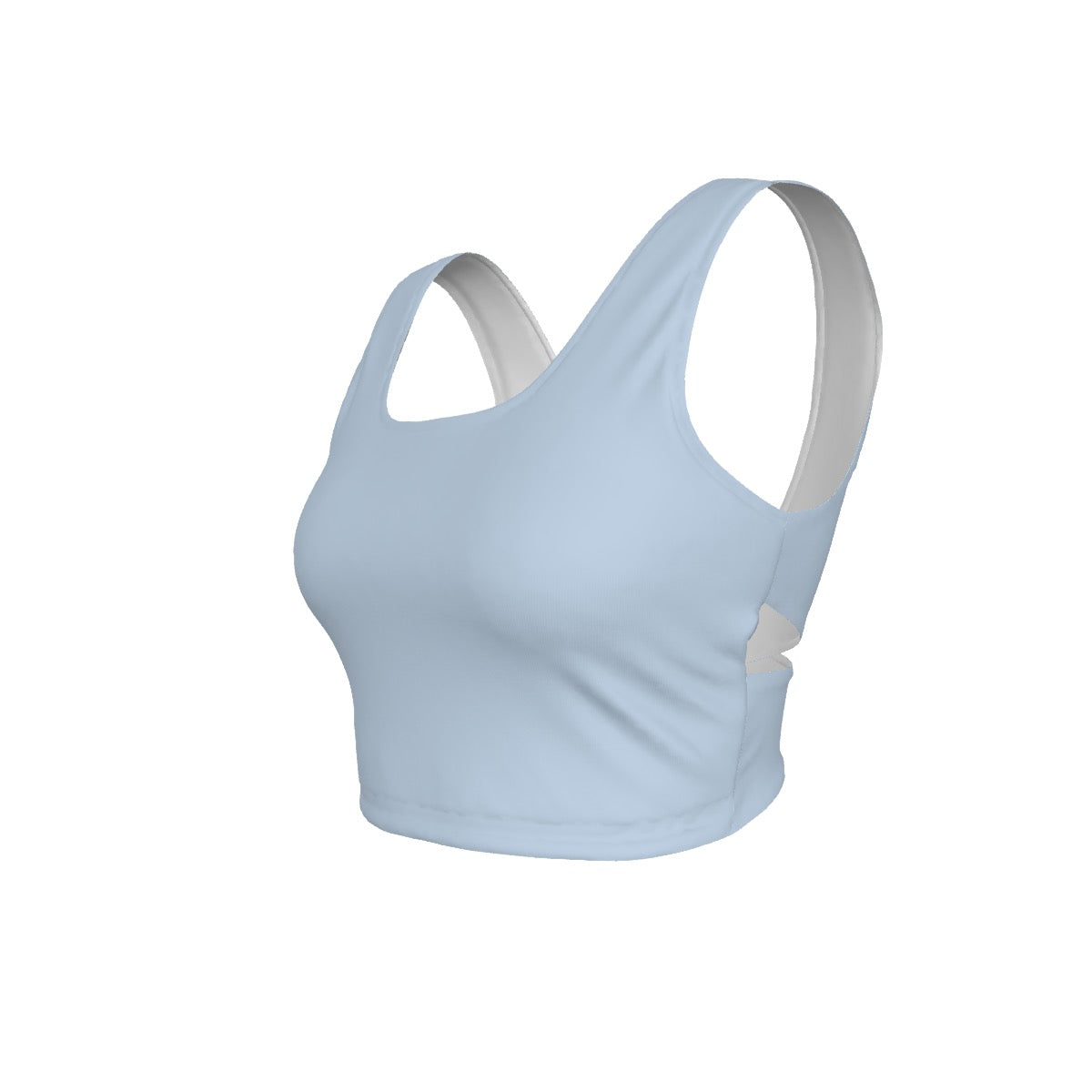 Yoga Cross-Back Sports Bra – Sky Blue
