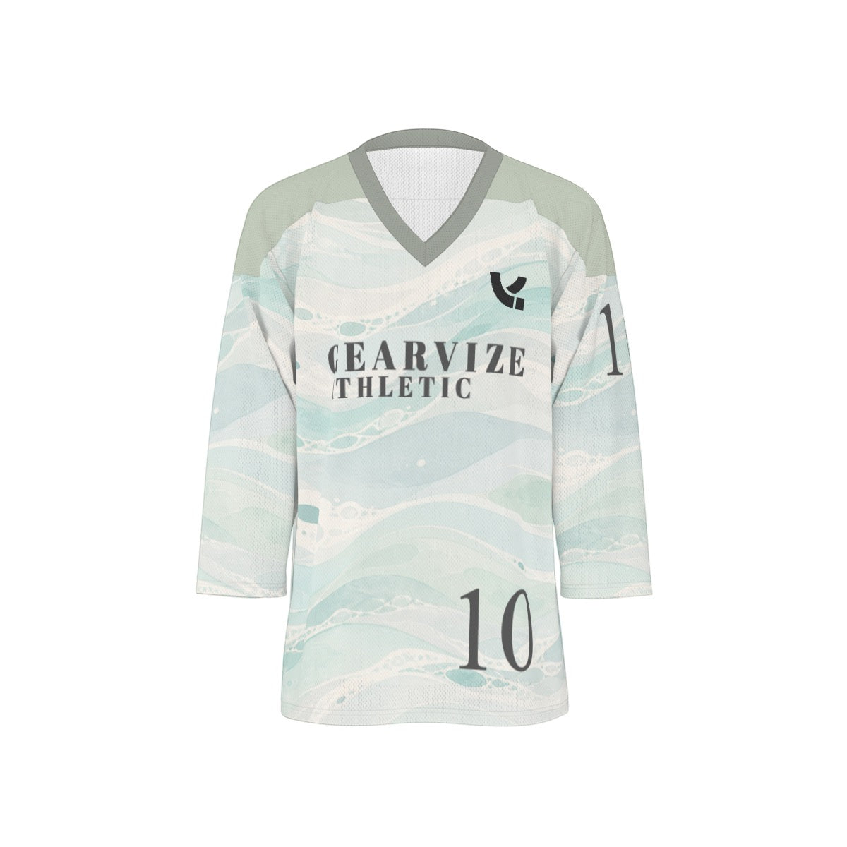 Hockey V-Neck Jersey – Mint Flow
