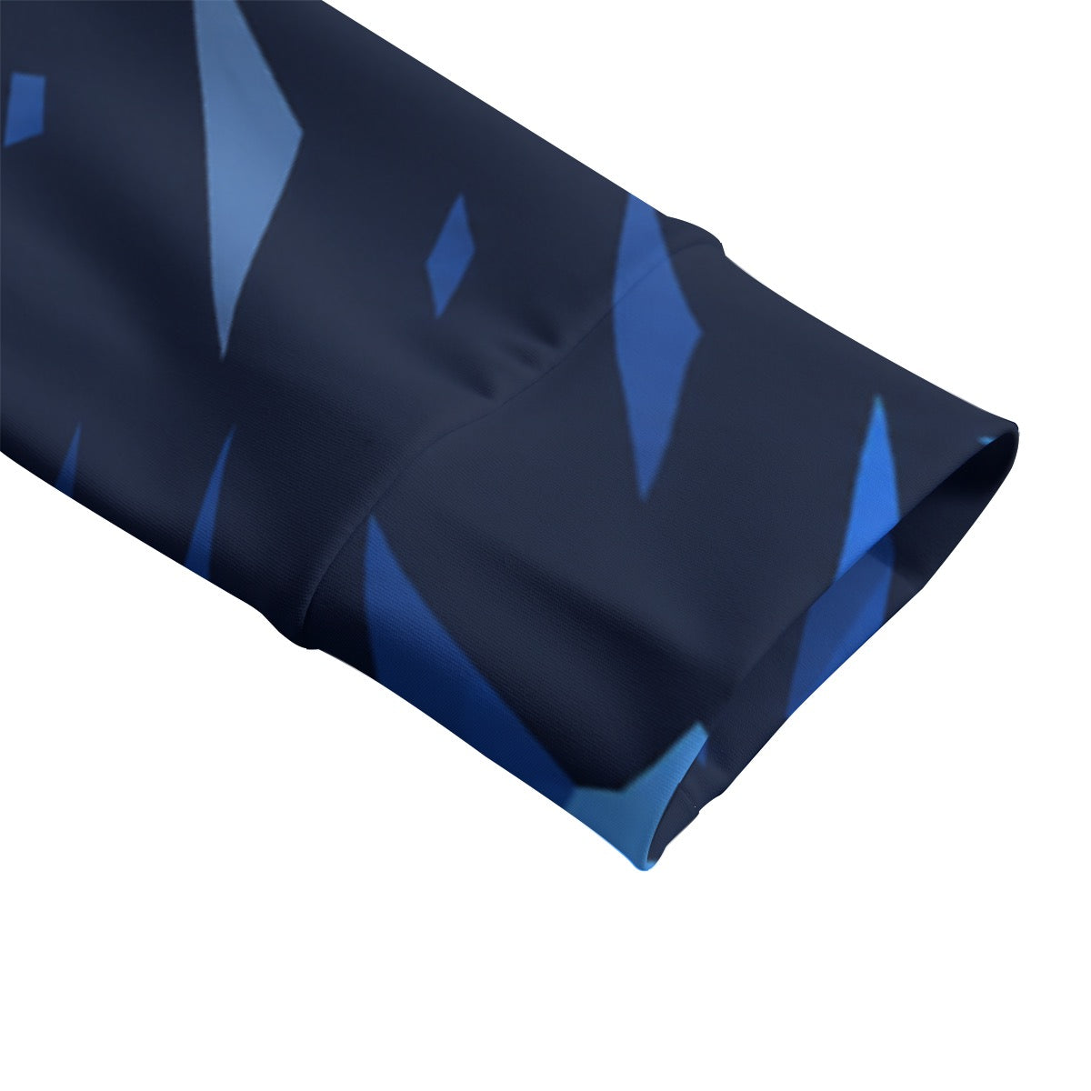 Running Stand-Collar Top – Blue Shards
