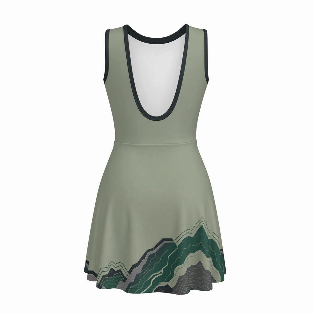 Girls Tennis Romper – Forest Terrain