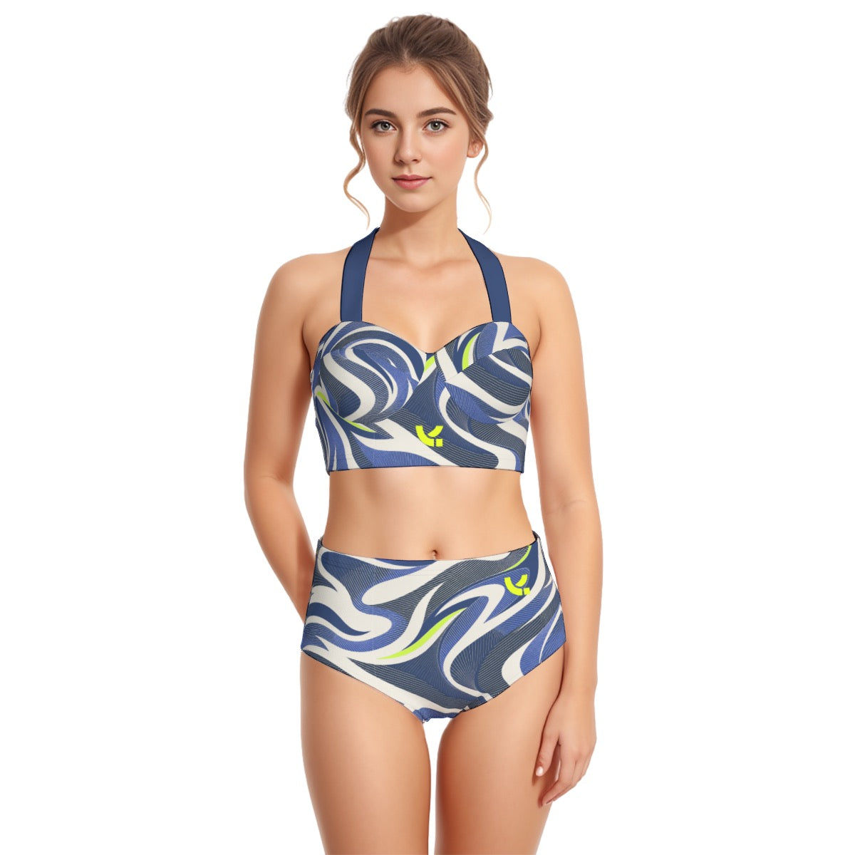 Swim Halter Set – Blue Wave