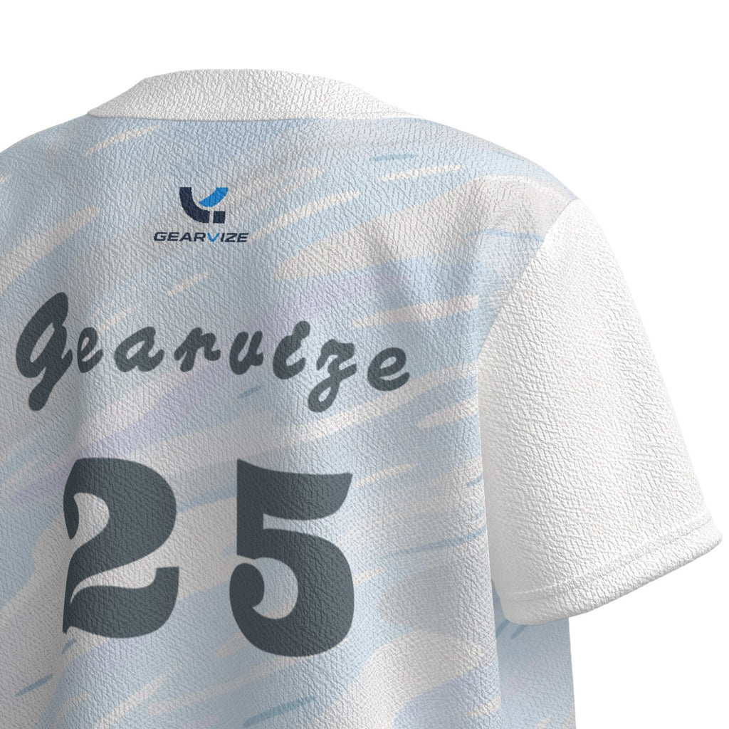 Baseball Textured Jersey – Silver Wave