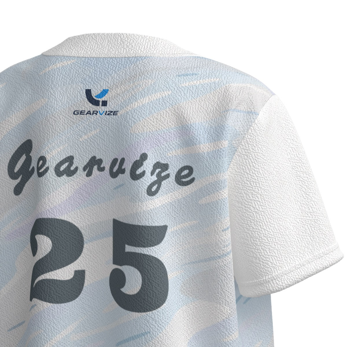 Baseball Textured Jersey – Silver Wave