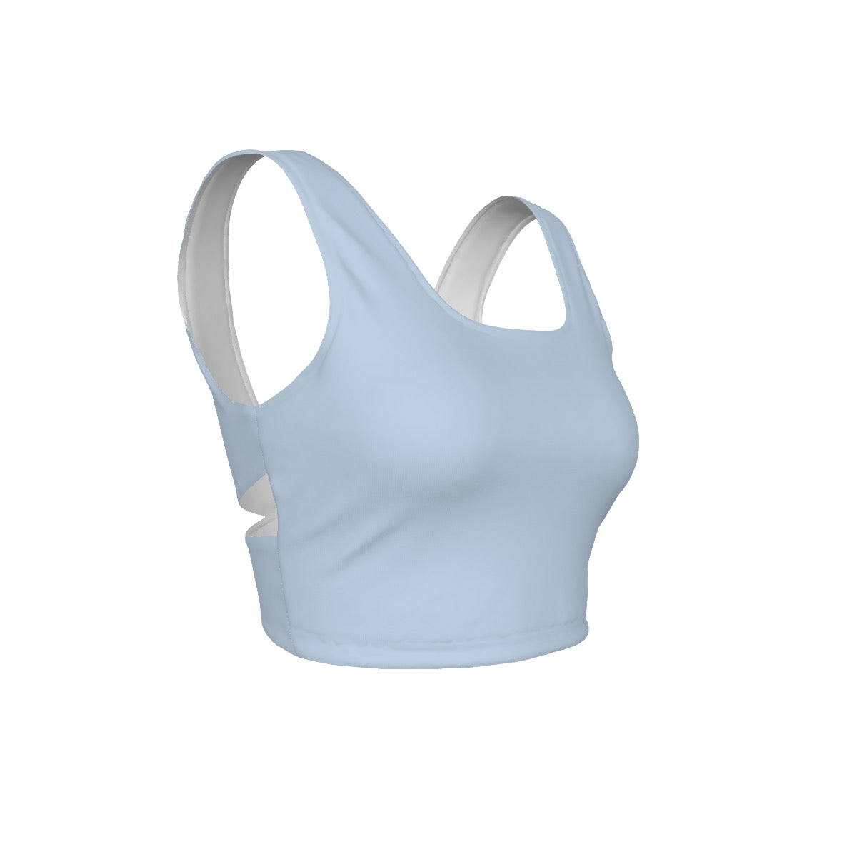 Yoga Cross-Back Sports Bra – Sky Blue