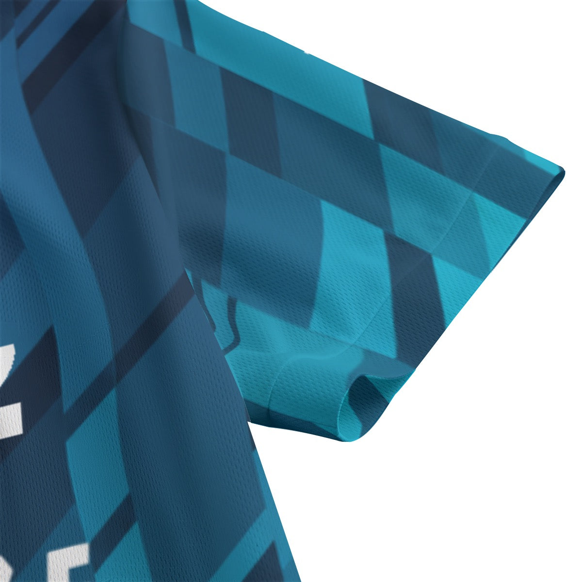 Badminton Performance Polo – Teal Grid