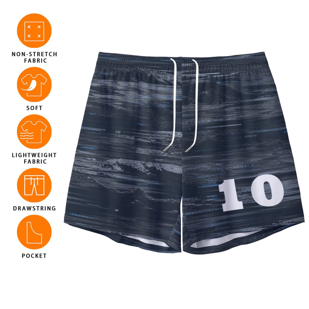 Soccer Performance Shorts – Slate Brushstroke